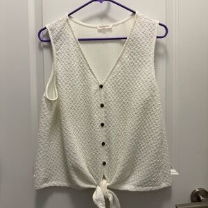 Olivia Grey Women's Sleeveless Top Size L